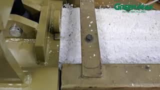 GREENMAX Polystyrene Compactor A-C100 Operated by Polystyrene Producer in Greece