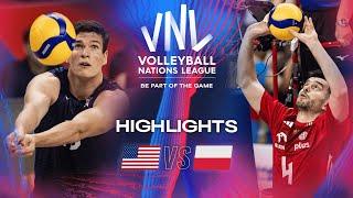  USA vs.  POL - Highlights  Week 1  Mens VNL 2024