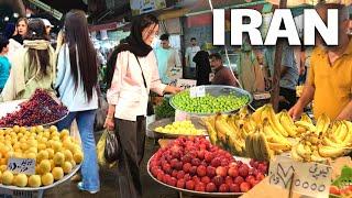 Street Food and Fruit Bazaar in Iran l Rasht Grand Bazaar l Fried Bread