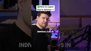 How to export clips in Ableton Live #abletonlive #ableton #abletontips