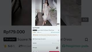 rekomendasi korean dress vintage  racun tiktokshop