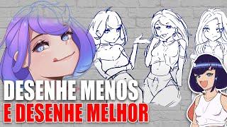 Como Soltar Seu Traço DESENHANDO MENOS?