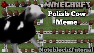 Polish Cow Meme Song Minecraft Note Block Tutorial