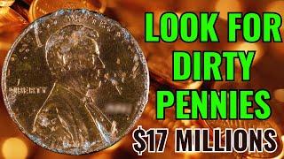 LOOK FOR DIRTY LINCOLN PENNIES IN US HISTORY WORTH OVER $17 MILLIONS PENNIES WORTH MONEY