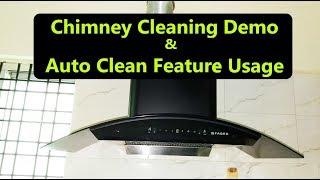 Cleaning Chimney Use Chimney Auto Clean Feature FABER Filter Less Auto Clean Auto Clean Chimney