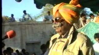 My grand father Rana Chander Singh giving a speech in Mithi in the 1997 elections