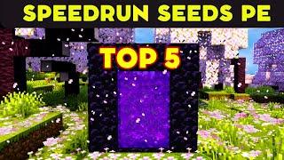 TOP 5 BEST SPEEDRUNNING SEEDS MINECRAFT 1.21 PE  Best Minecraft 1.21 Seeds Bedrock