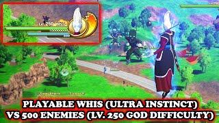 DBZ Kakarot - DLC Whis VS 500 Enemies LV. 250 God Difficulty Versus Mode + Playable Characters