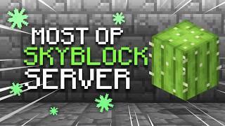 THE BEST *NEW* OP SKYBLOCK SERVER OF 2024  Minecraft Skyblock  1.8 - 1.21