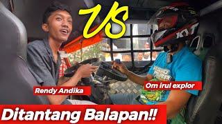 Rendy Andika Tantang Om Irul Balapan Truk Racing 