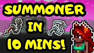 SUMMONER IN 10 MINUTES Terraria 1.4 Expert Summoner Progression Guide Summoner Loadout Guide