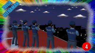 EP4 Policeman Hero Earth is invaded by UFOs  Sakura School Simulator
