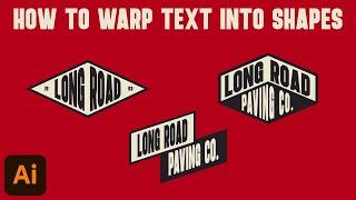 How To Warp Text Into Shapes  Adobe Illustrator Tutorial