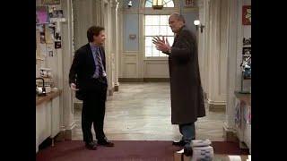 Christopher Lloyd with Michael J. Fox on Spin City HQ