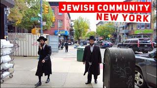 Hasidic Jewish Community  South Williamsburg New York City  Walking Tour 4K
