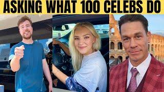 I Asked 100 Celebrities What They Do For A Living *Daniel Mac Compilation