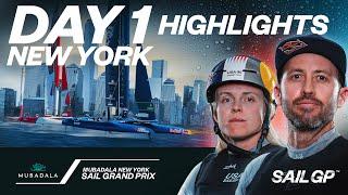 Day 1 Highlights  Mubadala New York Sail Grand Prix  SailGP