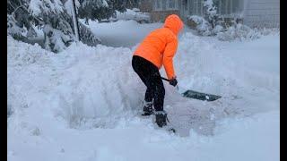 TWO BIG Snowstorms Back to Back December 5 & 11th 2021 Wisconsin Country Living Tractor Truck Snow