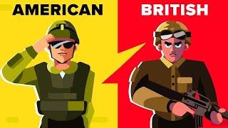 American Soldier USA vs British Soldier - ArmyMilitary Comparison 2021