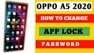 Change App Lock Password OPPO A5 2020  How To Change App Lock Password