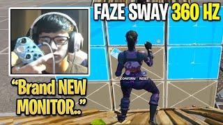 FaZe Sway Finally Switches to 360Hz Monitor And Shows FASTEST Free Building SPEED Fortnite Season 4