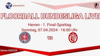 1. Bundesliga Floorball Herren UHC Sparkasse vs. ETV Piranhas - 1. Finalspiel