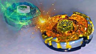 BATTLE OF THE BEAST Hades Kerbecs BD145DS vs Rock Leone 145WB BEYBLADE METAL FIGHT