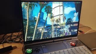 Benchmark Cyberpunk 2077. GPD Win Max 2 2023 7840U 32 Gb