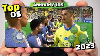 TOP 5 Best Football Games For Android & iOS 2023 Offline  Online