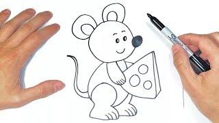 Cómo dibujar un Raton para niños  Dibujos Fáciles Infantiles