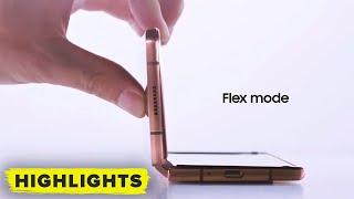 FLEX MODE Z Fold 2s hinge explained live by Samsung full demo