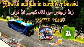 How to add file zarchiver  How to add file OBB bussid  How to add file bus simulator indonesia