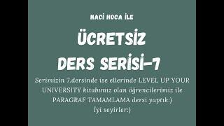ÜCRETSİZ DERS SERİSİ -7