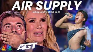 Golden Buzzer  All the judges cried when he heard the song Air Supply with an extraordinary voice