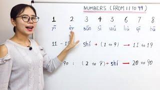 Counting from 11 to 99 in Mandarin Chinese  Beginner Lesson 8  HSK 1