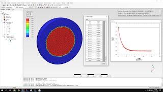 PrePoMax CalculiX FEA - Tutorial 23 - Transient heat transfer analysis - sphere cooling