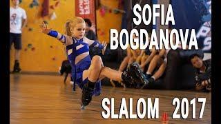 Bogdanova Sofia - BEST Freestyle slalom skating - Girl on skates