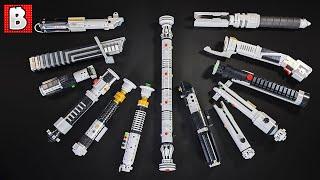 Amazing LEGO Lightsaber Collection Custom Darth Vader Luke Anakin Obi-Wan and MORE