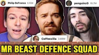 These YouTubers helped Mr Beast Get Away with it for YEARS The Mr Beast Defence Squad