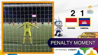 BIKIN PANAS DINGIN Momen Adu Penalty Indonesia VS Kamboja  SEA Games 2023