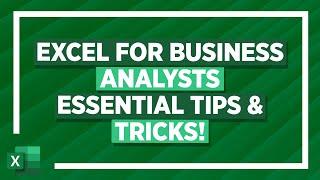 Excel for Business Analysts Crash Course XLOOKUP IF Forecast Sheets & More