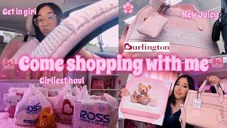 COME GIRLY SHOPPING WITH ME  Ulta Marshalls Burlington & Ross + haul the cutest pink finds