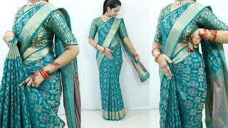 How to make saree perfect pleats for wedding  saree draping step by step for beginners