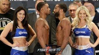 ERROL SPENCE VS. LAMONT PETERSON FULL WEIGH IN & FACE OFF VIDEO
