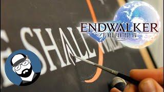 I Hand painted this COOL FFXIV ENDWALKER artwork & logo  SIGN PAINTING & Hand Lettering