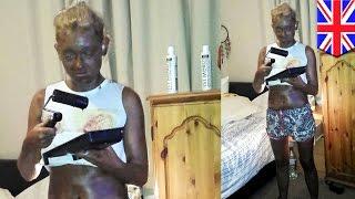 Fake tan disaster UK teen uses paint roller to apply tan lotion becomes viral hit - TomoNews