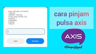 CARA PINJAM PULSA AXIS