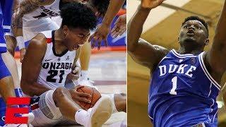 Gonzaga fends off Zion Duke in thrilling Maui Invitational finish  College Basketball Highlights