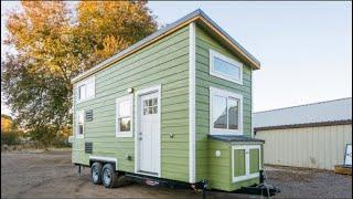 This Rustic-style Custom Tiny house on wheels #shorts