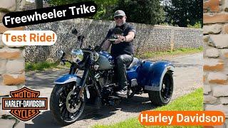How NOT to ride a Trike  I test ride the Harley Davidson Freewheeler Trike new for 2024